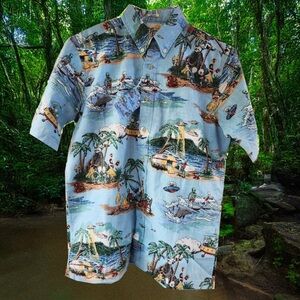 Reyn Spooner Aloha Aliens - classic medium